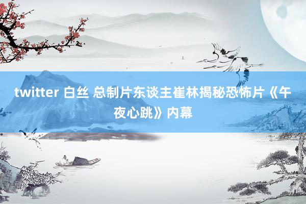 twitter 白丝 总制片东谈主崔林揭秘恐怖片《午夜心跳》内幕